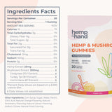 Hemp & Hand Sleep Gummies close-up of Lemon and Orange flavours