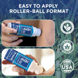 HEMP LIVING Hemp Oil Roll-On 300mg application on skin
