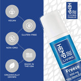 HEMP LIVING Hemp Oil Roll-On 300mg with ingredients list