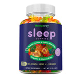 HEMPWAY Hemp Sleep Gummies front view with packaging