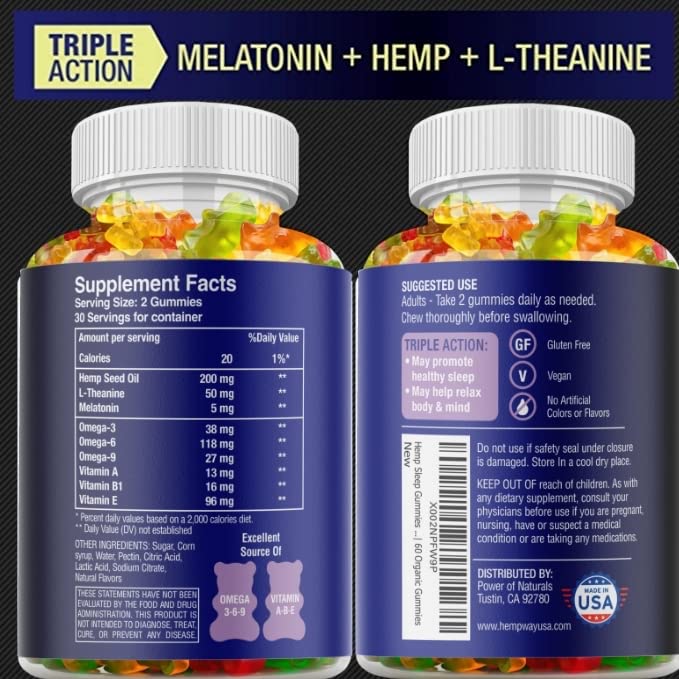 HEMPWAY Hemp Sleep Gummies in a lifestyle setting