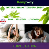 HEMPWAY Hemp Sleep Gummies side view of packaging
