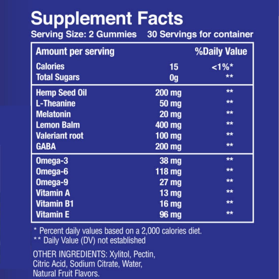 HEMPWAY Melatonin 20mg Gummies side view of packaging