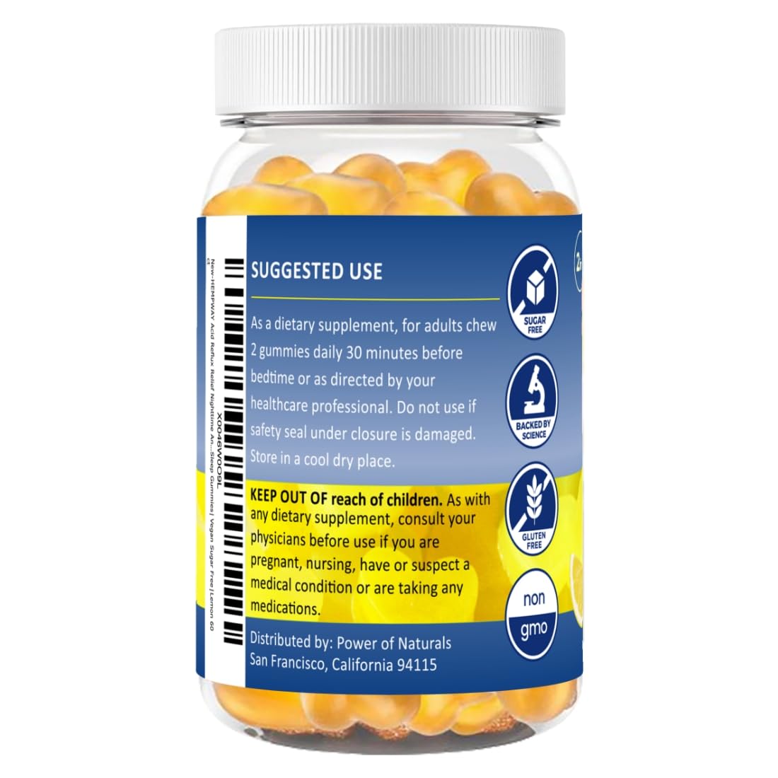 HEMPWAY Reflux Raft Nighttime Antacid Sleep Gummies lifestyle setting