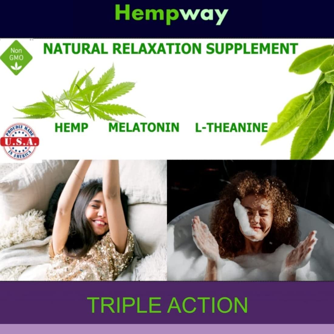 HEMPWAY Sleep Gummy side view showing gummy texture