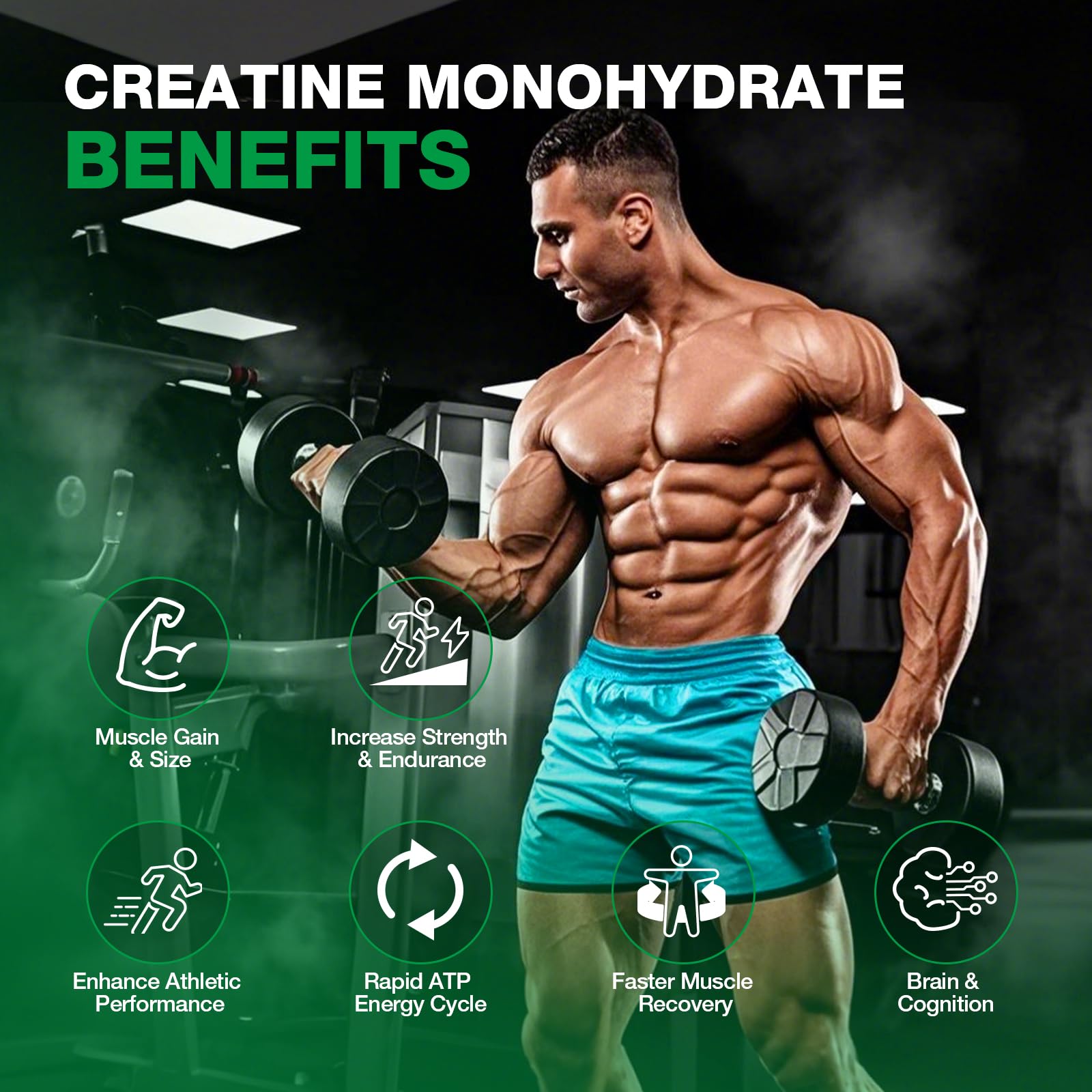 Hemyum Creatine Monohydrate Gummies showing a handful of gummies