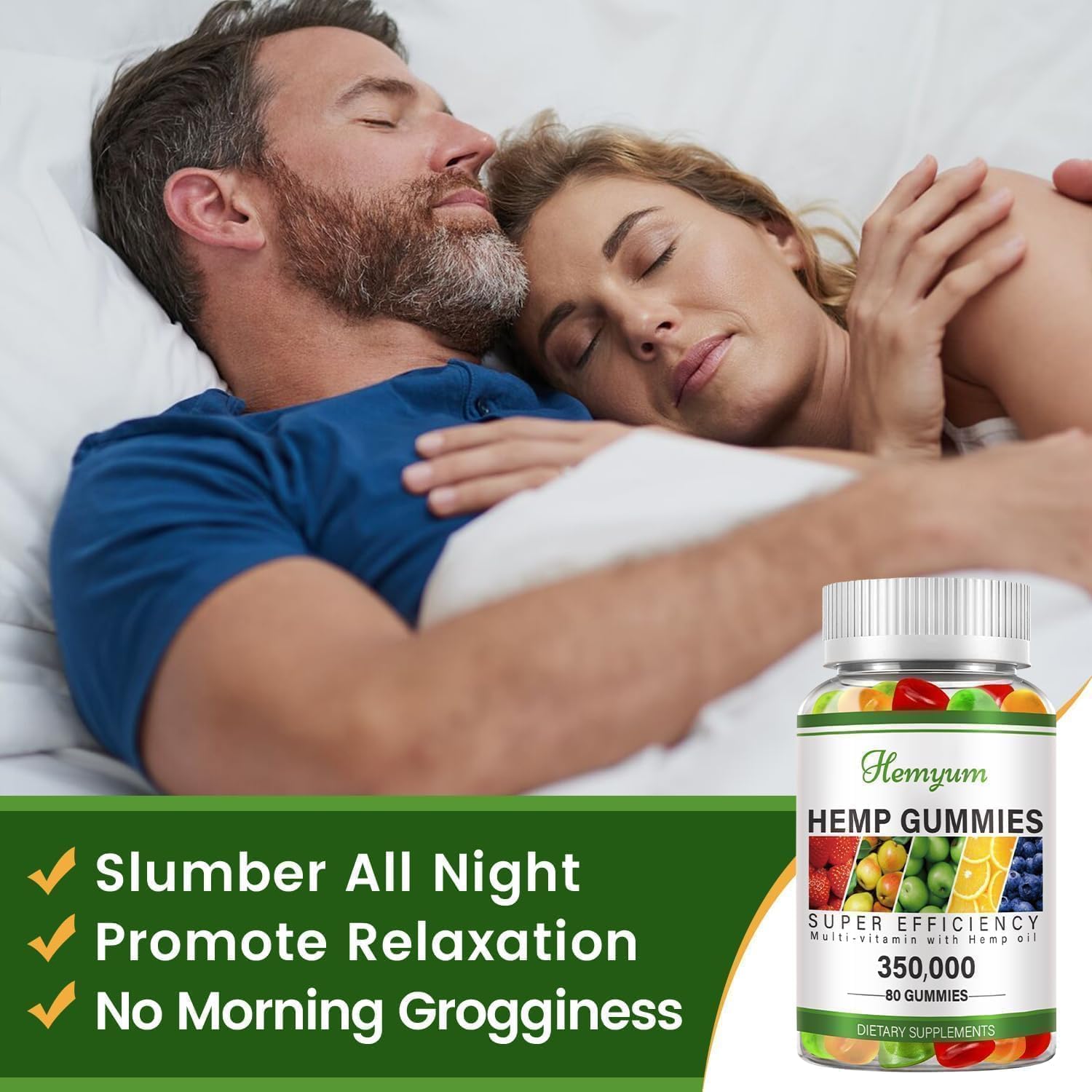 Hemyum Organic Hemp Gummies 3:1 Omega 3-6-9 packaging