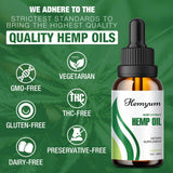Hemyum Organic Hemp Oil 420g dropper in use