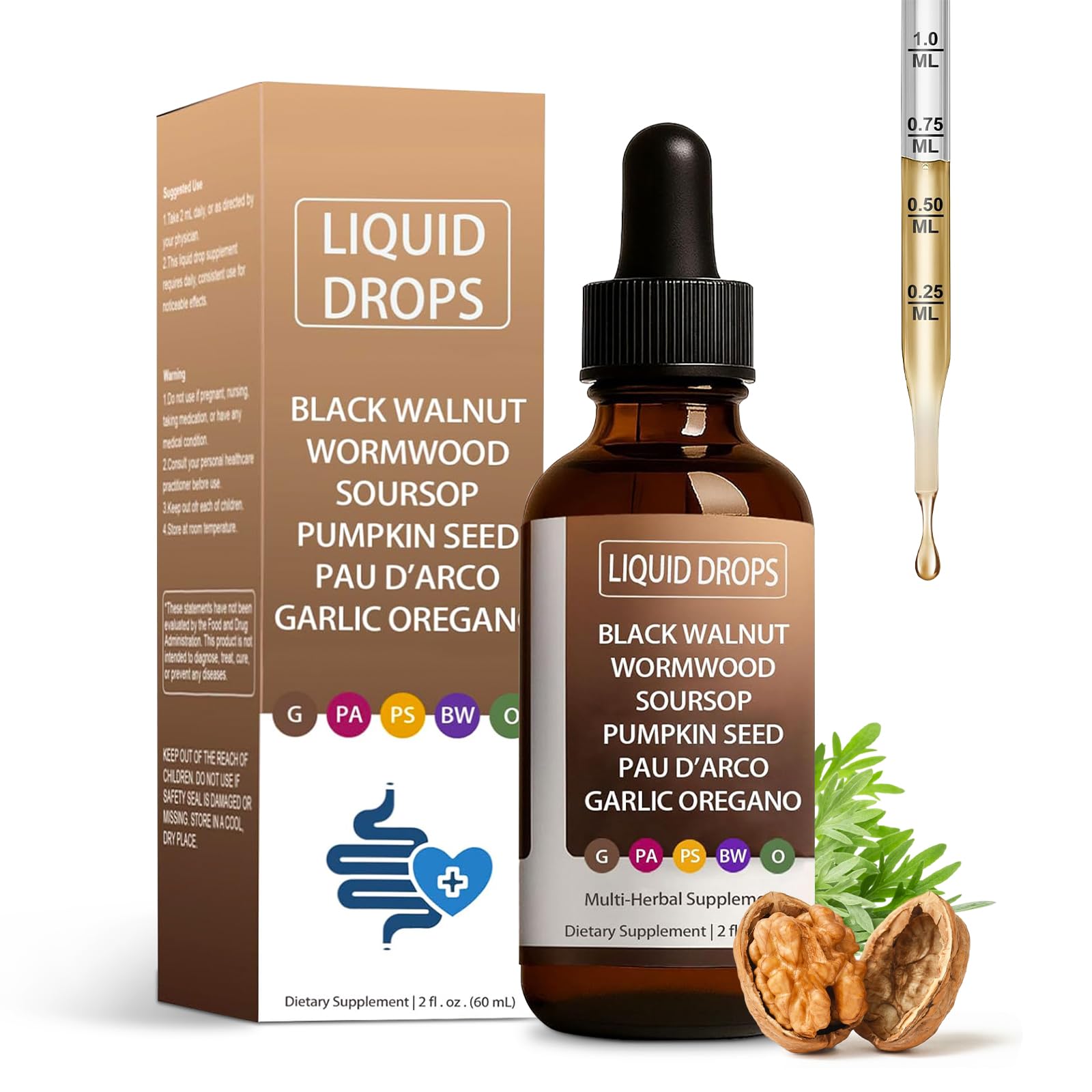 HENGRUNXIN Red Yeast Rice Liquid Supplement 132g front view