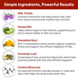 Hepaclear Milk Thistle Liver Support Supplement back view