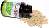 Hepaclear Milk Thistle Liver Support Supplement on a wooden table