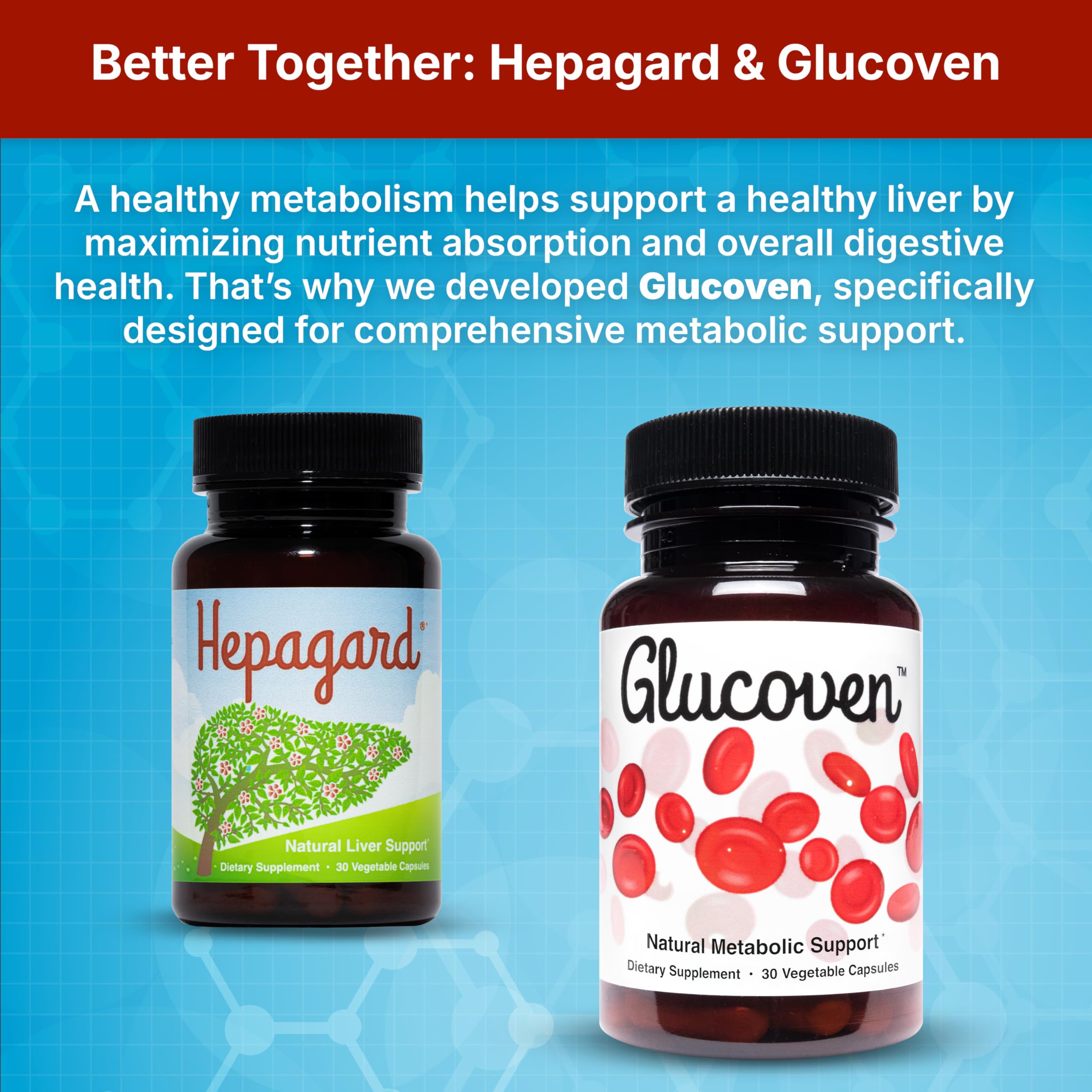 Hepagard Milk Thistle Liver Support Supplement with a measuring spoon