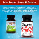 Hepagard Milk Thistle Liver Support Supplement with a measuring spoon