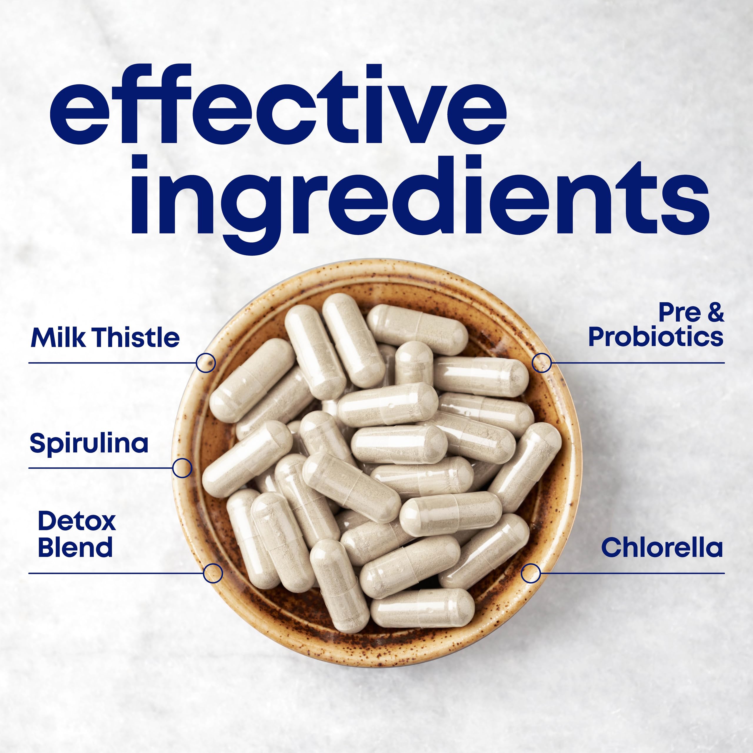her own Cleanse ingredients list on packaging