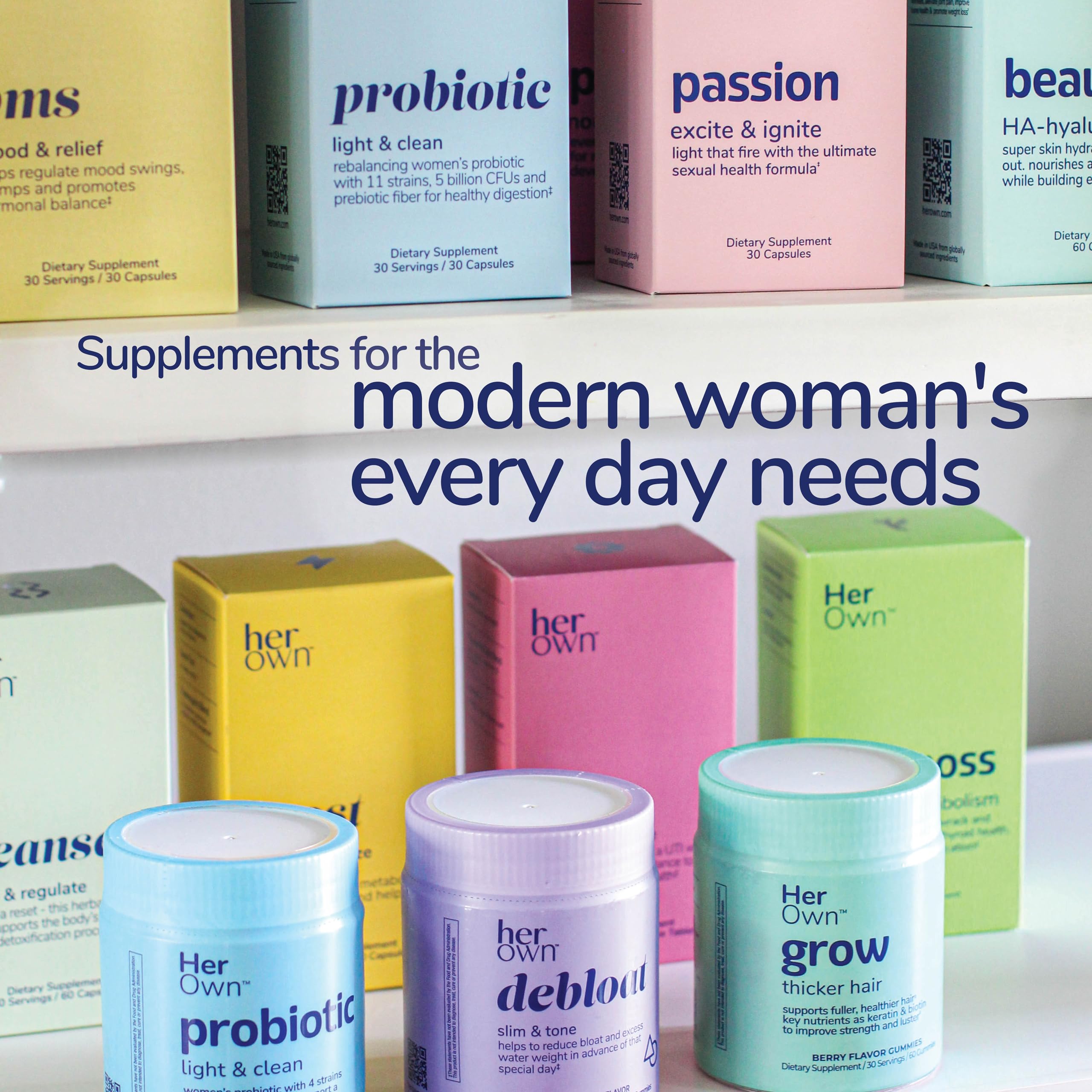 her own Cleanse supplement in a lifestyle setting