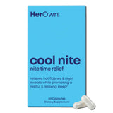 her own Cool Nite Black Cohosh Supplement front view