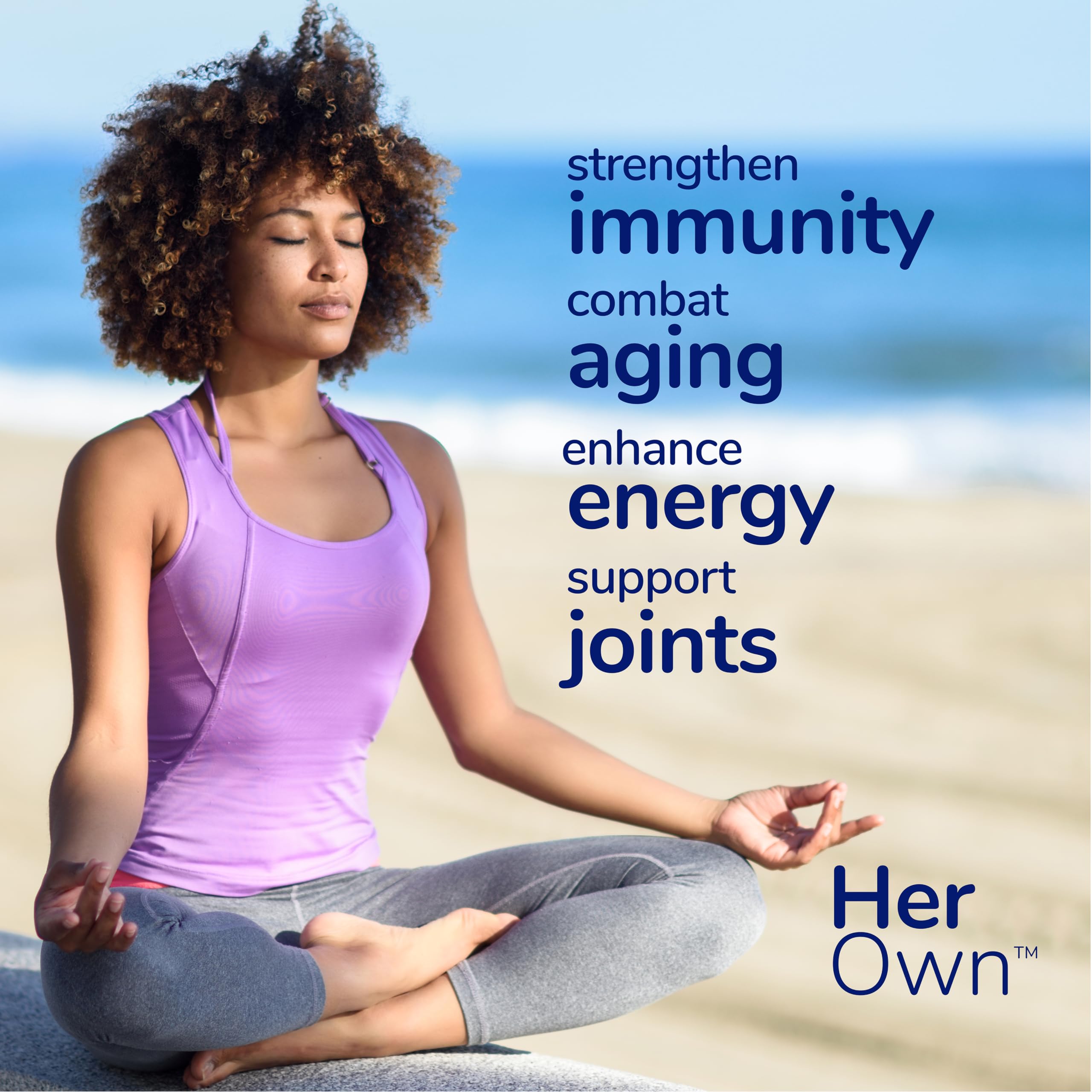 her own Irish Sea Moss Capsules 500mg capsules on a wooden table