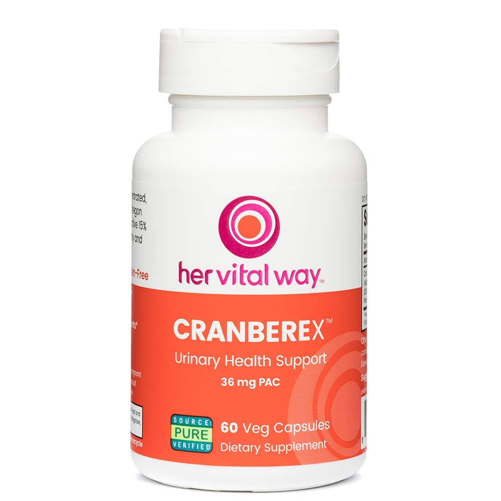 her vital way Cranberex Cranberry Capsules 36mg PAC front view