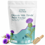 Herb & Heal Organic Milk Thistle Seed Powder 231g front view