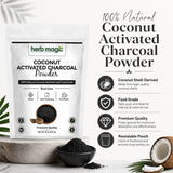 Herb Magic Coconut Charcoal Powder in a DIY face mask