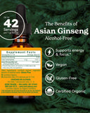 Herb Pharm Asian Ginseng Liquid Extract 91g back label