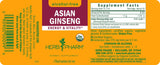 Herb Pharm Asian Ginseng Liquid Extract 91g ingredients list