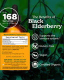 Herb Pharm Black Elderberry Liquid Extract 113g bottle side view