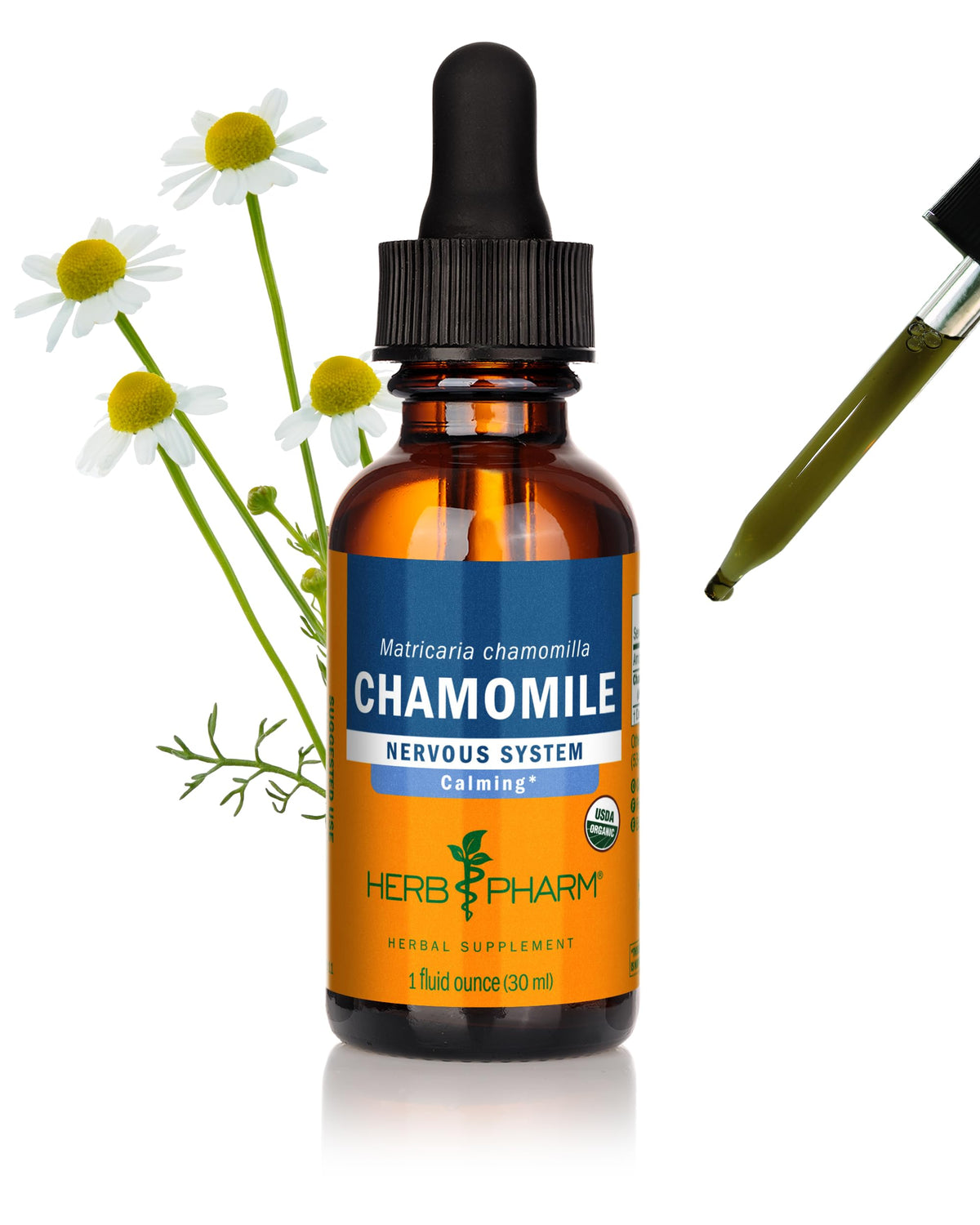 Herb Pharm Chamomile Extract 1oz bottle front view