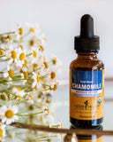 Herb Pharm Chamomile Extract 1oz bottle with cap open