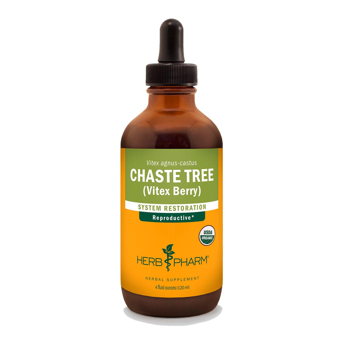 Herb Pharm Chaste Tree Liquid Extract 113g front view