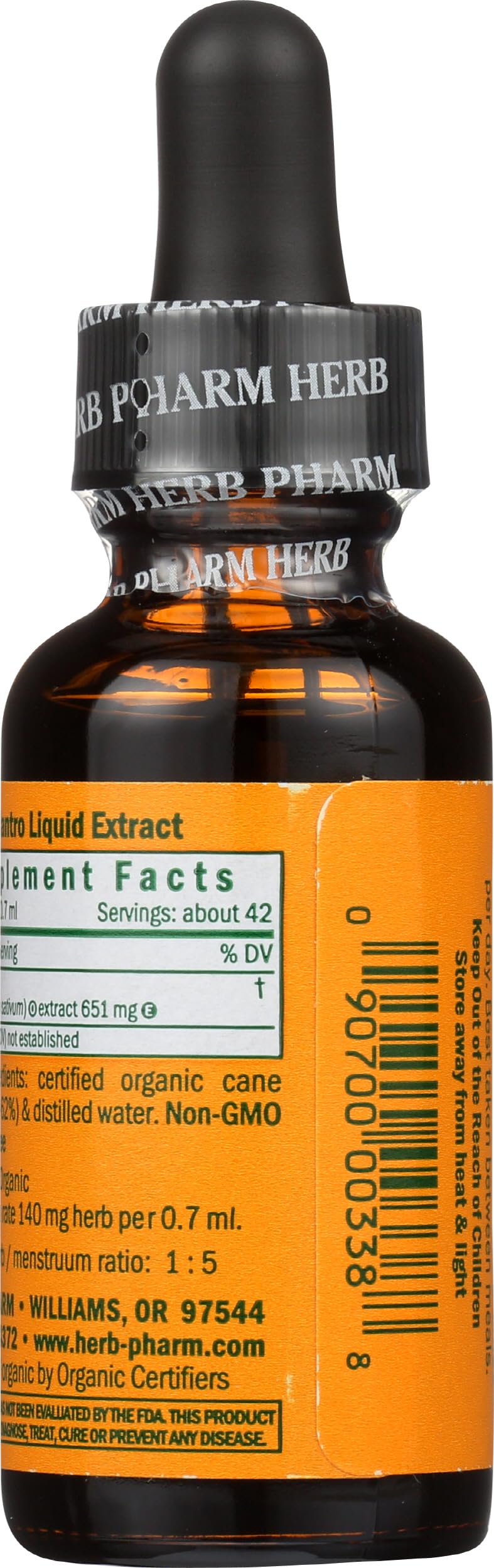 Herb Pharm Cilantro Extract liquid herbal supplement ingredients list