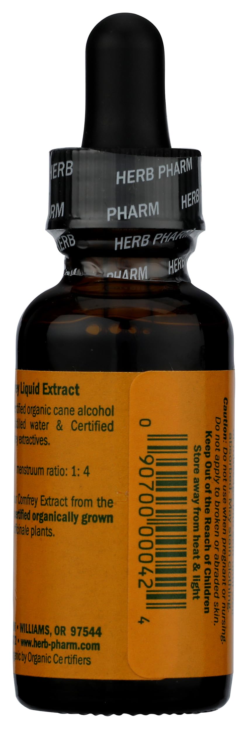 Herb Pharm Comfrey Extract 1 oz back view
