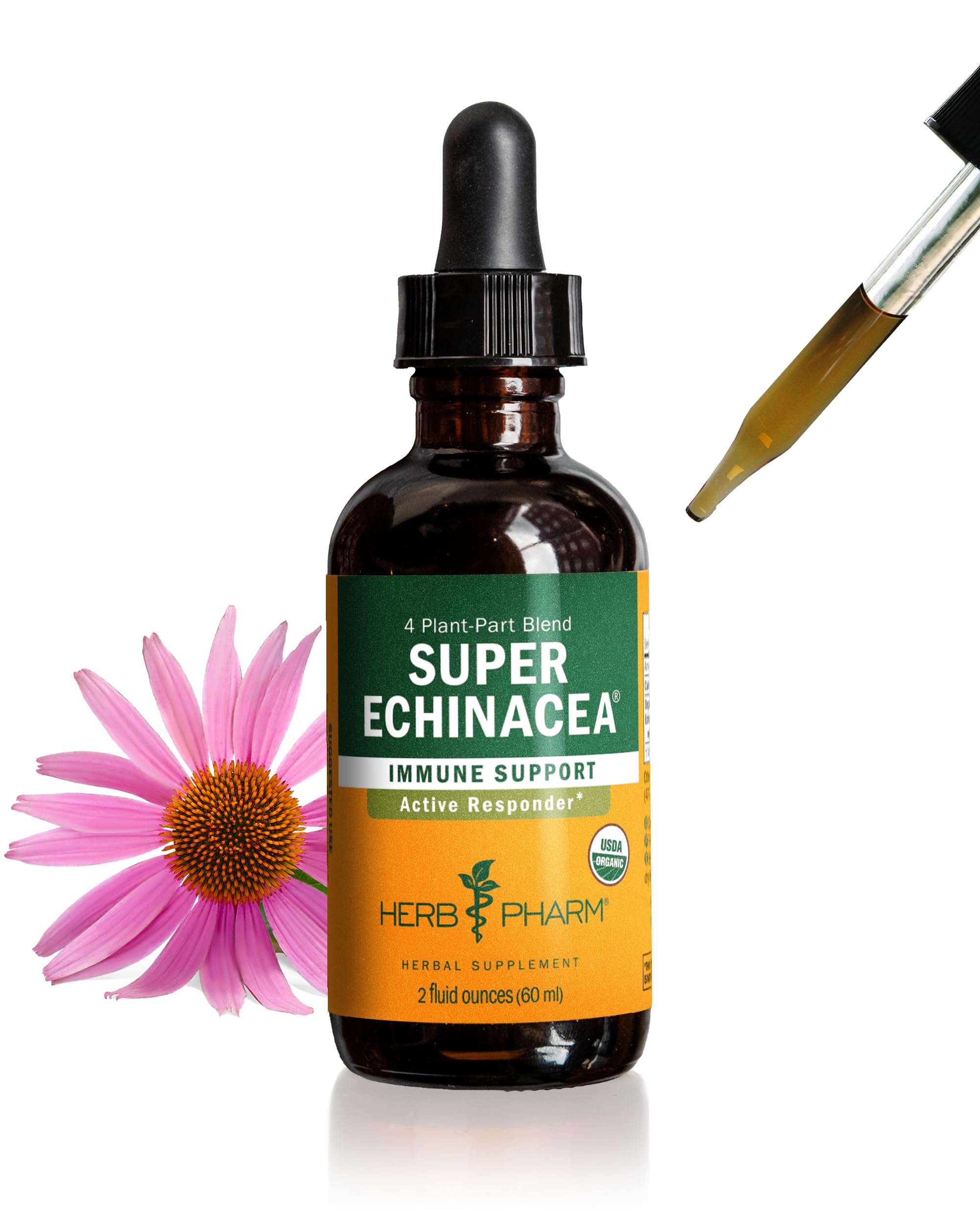 Herb Pharm Echinacea Liquid Supplement 2 oz front view