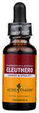 Herb Pharm Eleuthero Liquid Herbal Extract 28g back view showing ingredients