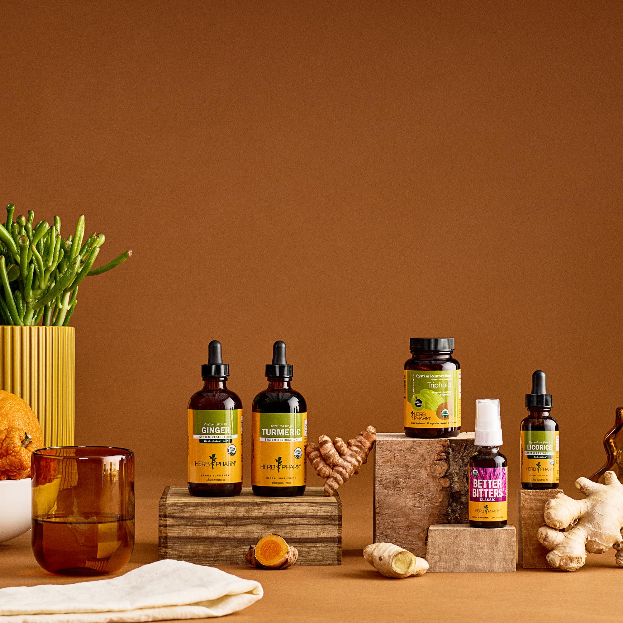 Herb Pharm Ginger Extract Tincture in use with dropper