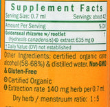 Herb Pharm Goldenseal Extract 1 Ounce side view