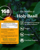 Herb Pharm Holy Basil Extract 113g bottle side view