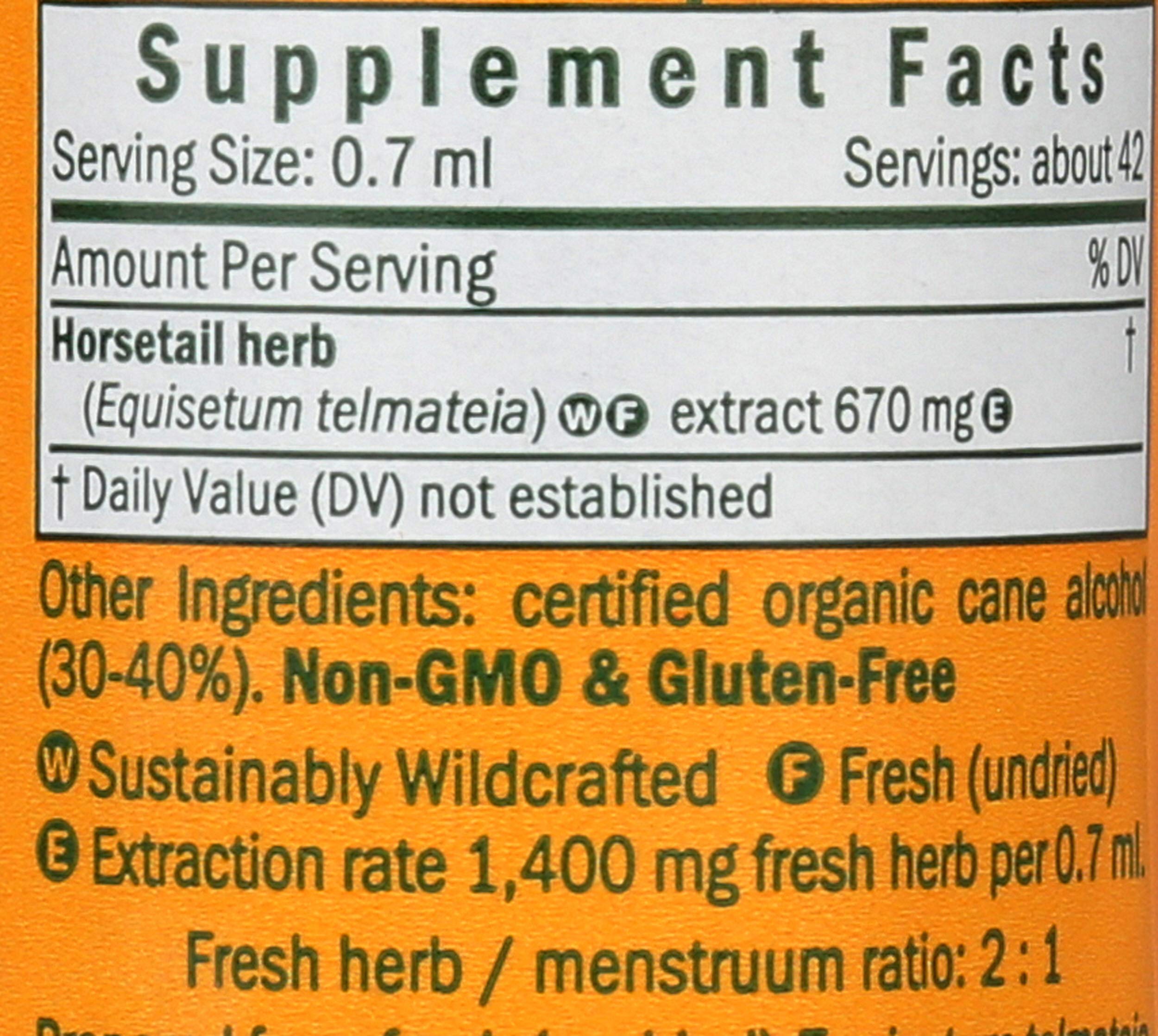 Herb Pharm Horsetail Liquid Extract close-up of dropper