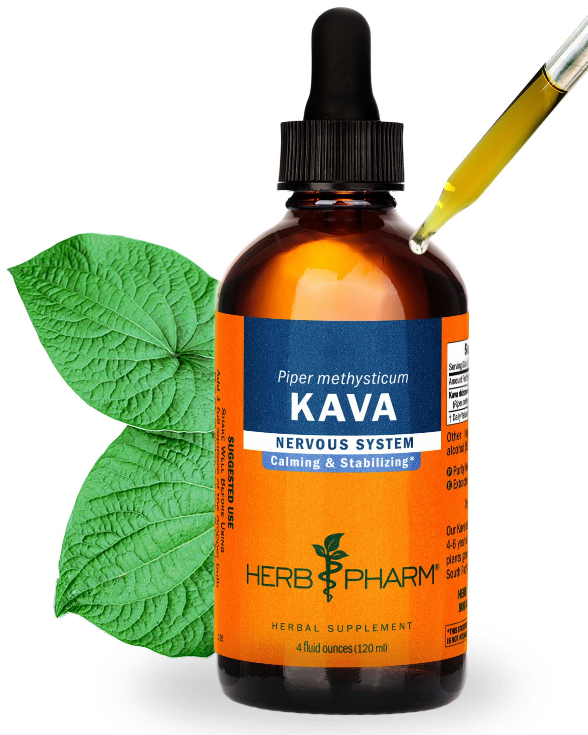 Herb Pharm Kava Kava Extract 4 oz bottle front view