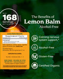 Herb Pharm Lemon Balm Liquid Extract 41oz back view