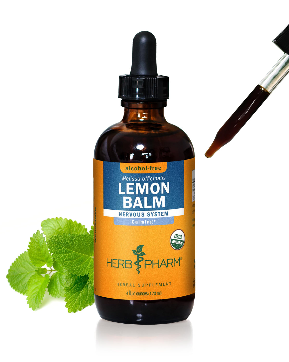 Herb Pharm Lemon Balm Liquid Extract 41oz front view