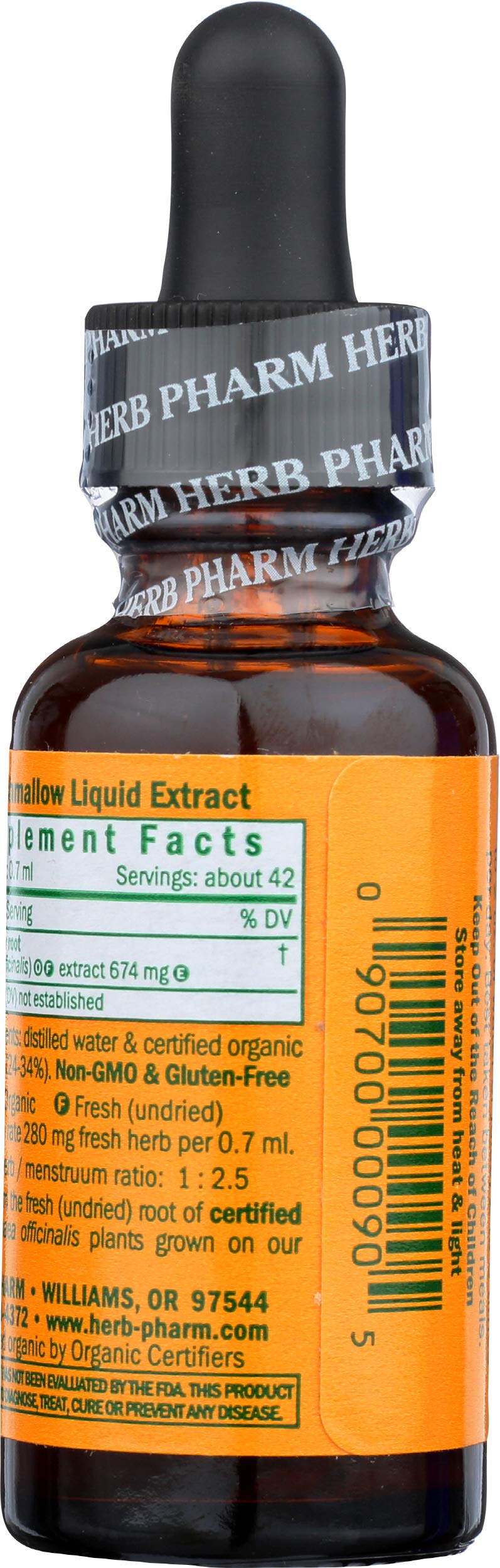 Herb Pharm Marshmallow Root Extract 28g bottle with label