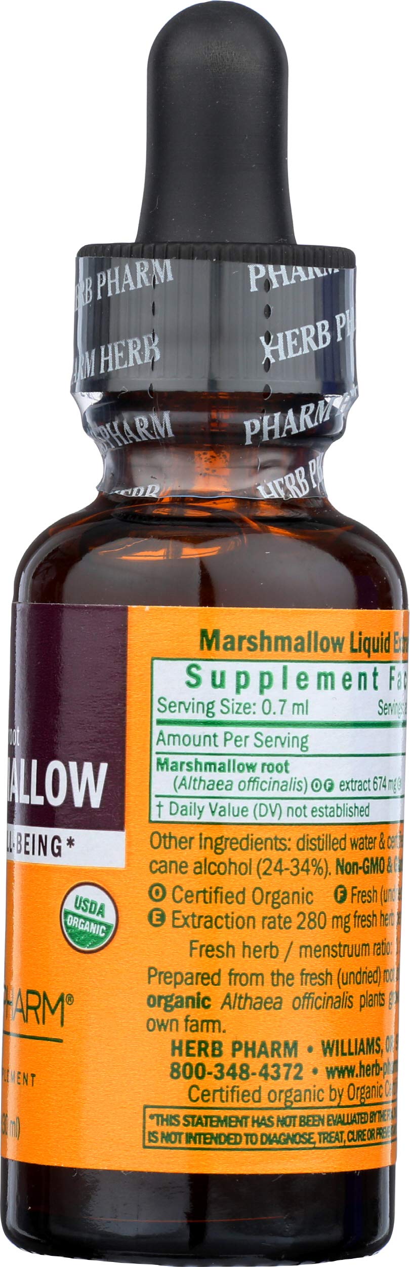 Herb Pharm Marshmallow Root Extract 28g ingredients list