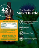 Herb Pharm Milk Thistle Tincture 1 oz bottle side view