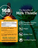 Herb Pharm Milk Thistle Tincture 4 oz bottle side view