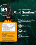 Herb Pharm Mind Soother Lavender Kava Kava Tincture 2 oz bottle side view