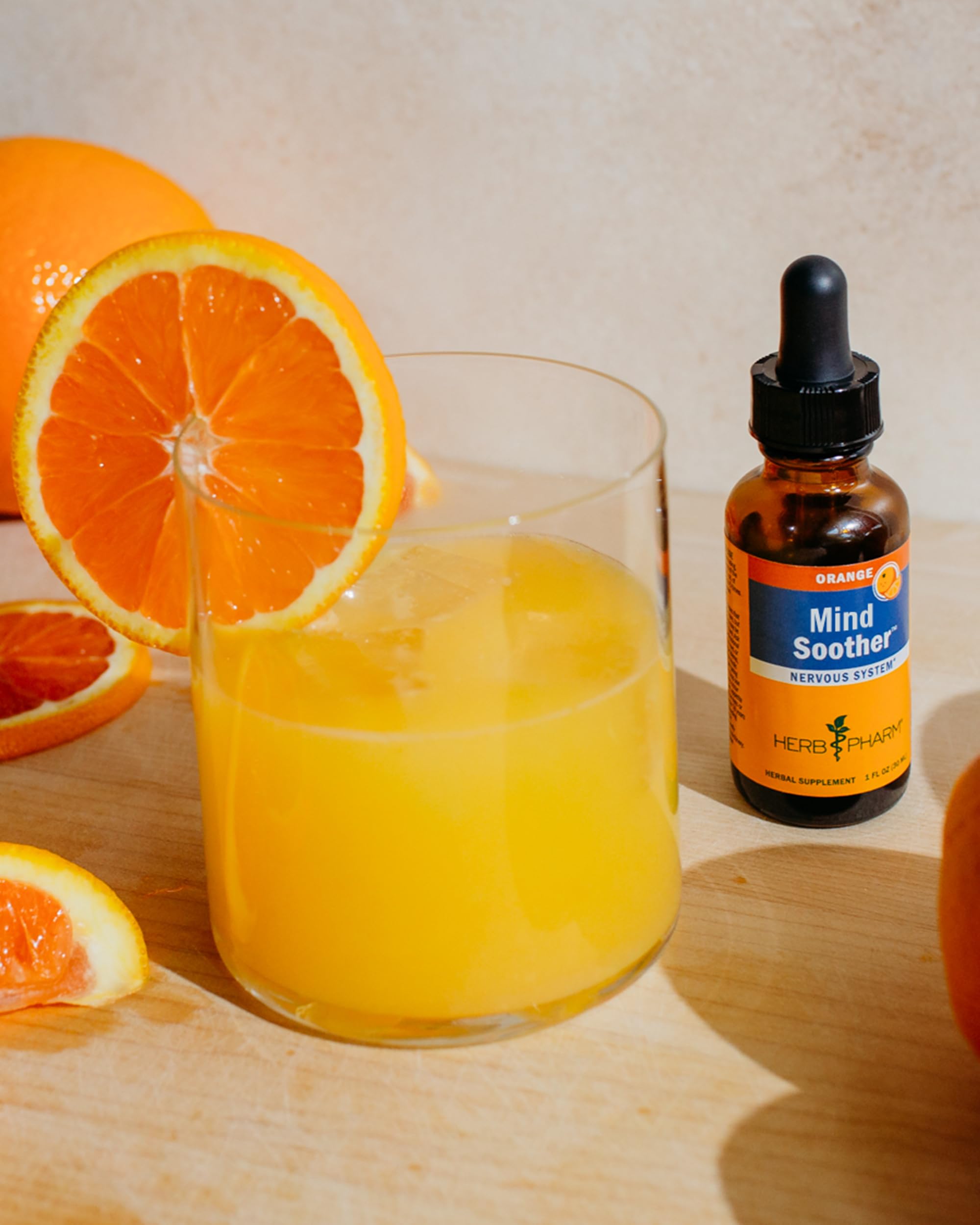Herb Pharm Mind Soother™: Orange Kava Liquid side view