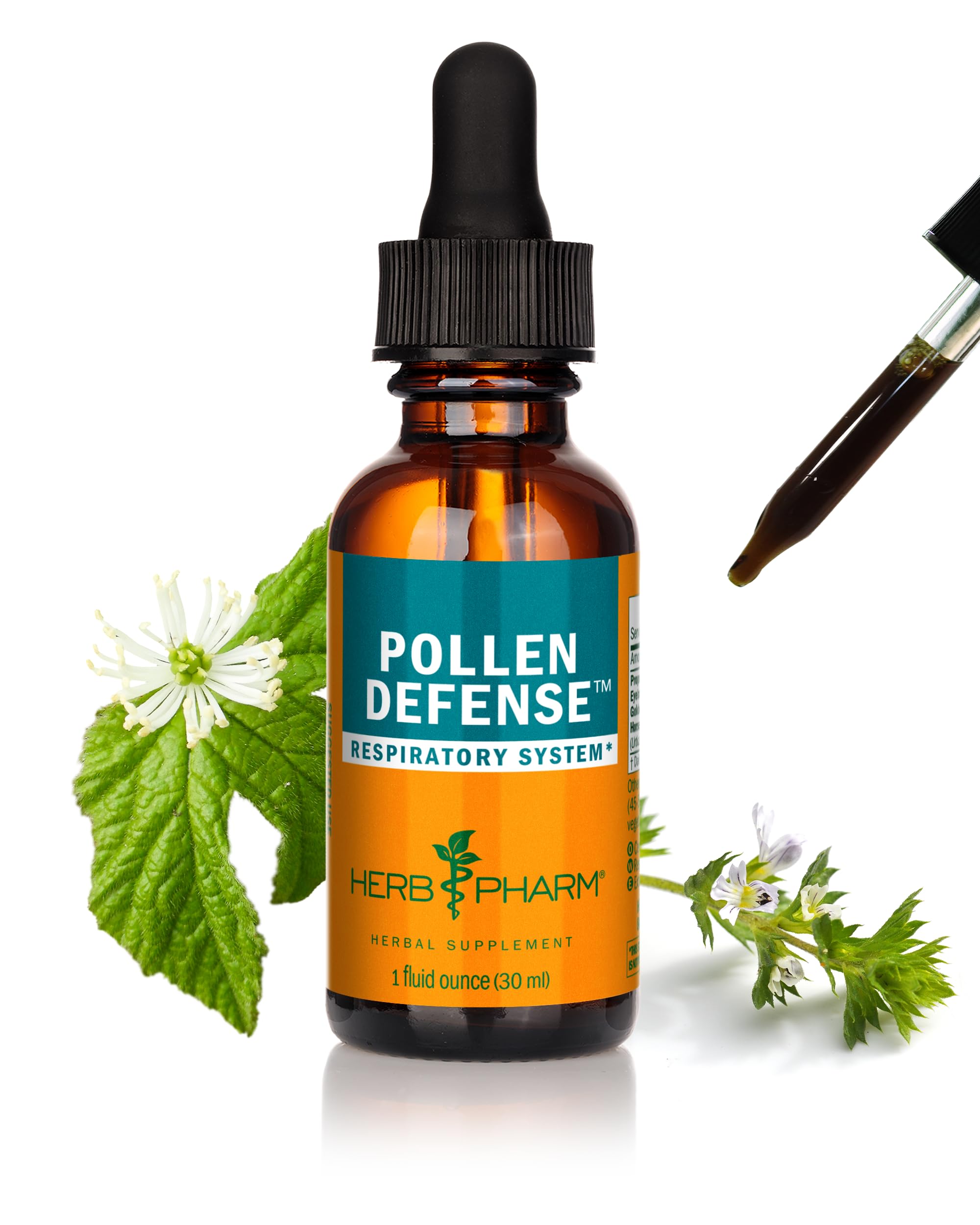 Herb Pharm Pollen Defense Herbal Supplement front view