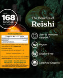 Herb Pharm Reishi Mushroom Liquid Extract back view with ingredients
