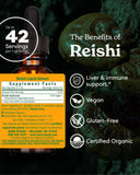 Herb Pharm Reishi Mushroom Liquid Extract ingredients label